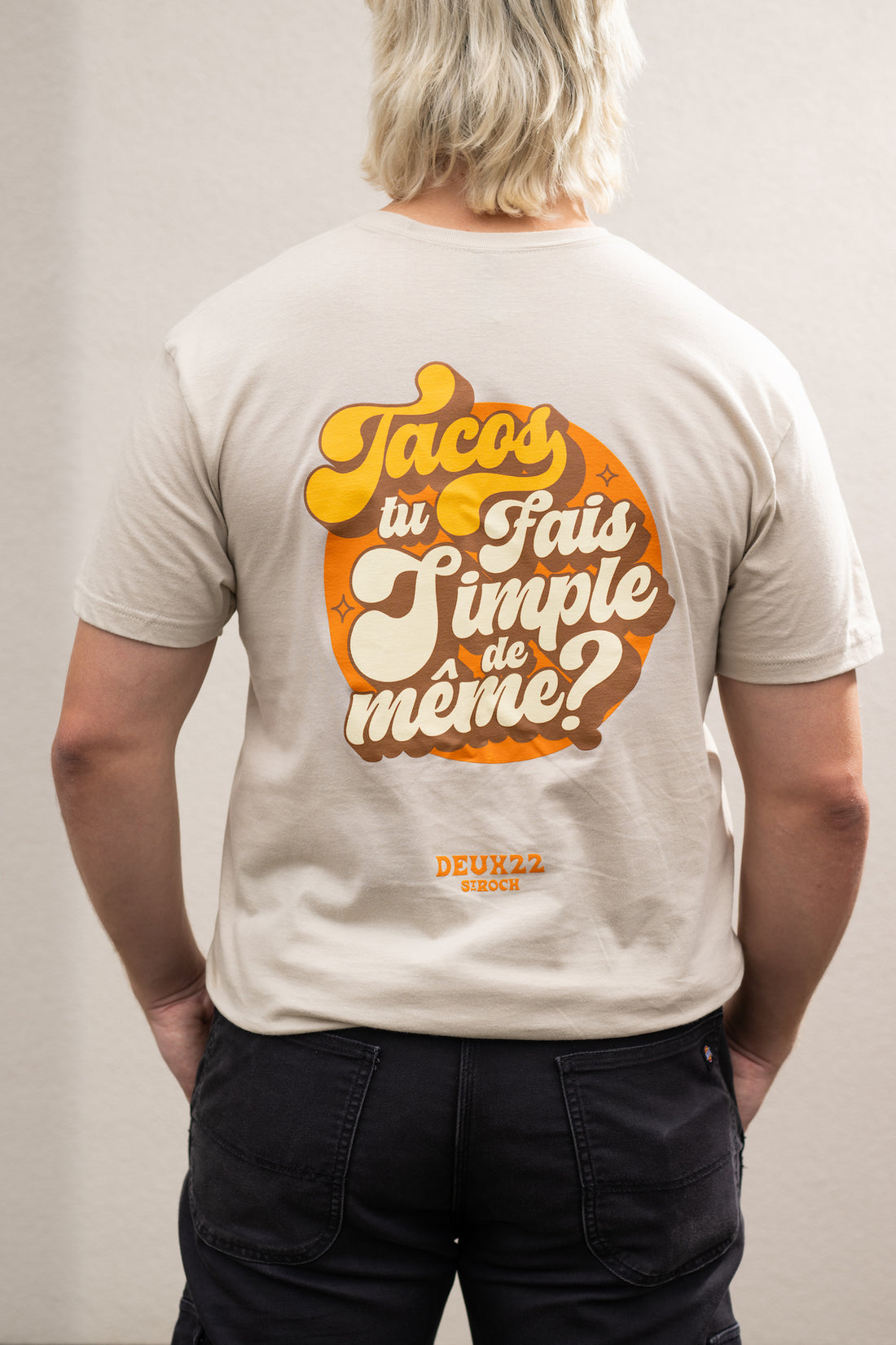 T-Shirt Tacos Beige Deux22