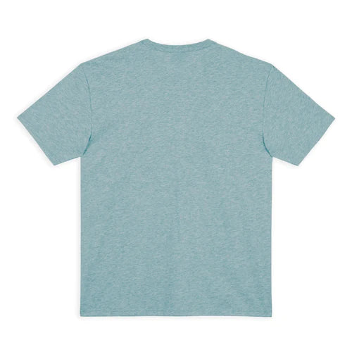 T-Shirt Signature Bleu Pâle Chiné Hooké