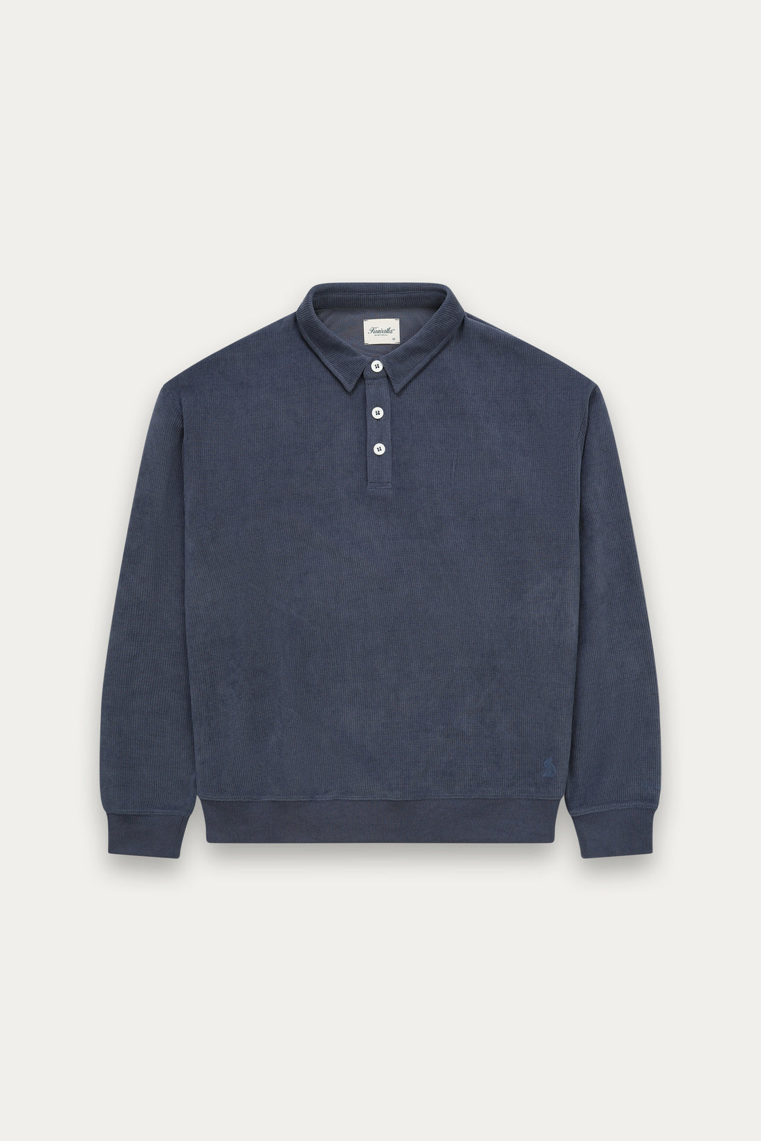 Chandail Chenille Polo Bleu Kuwalla Tee