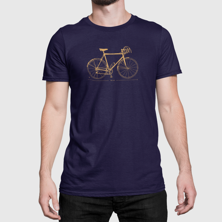 T-Shirt Vélo Ville Bleu Marine Baltrakon