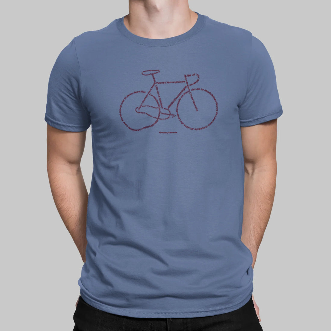 T-Shirt Vélo Québec Bleu Baltrakon