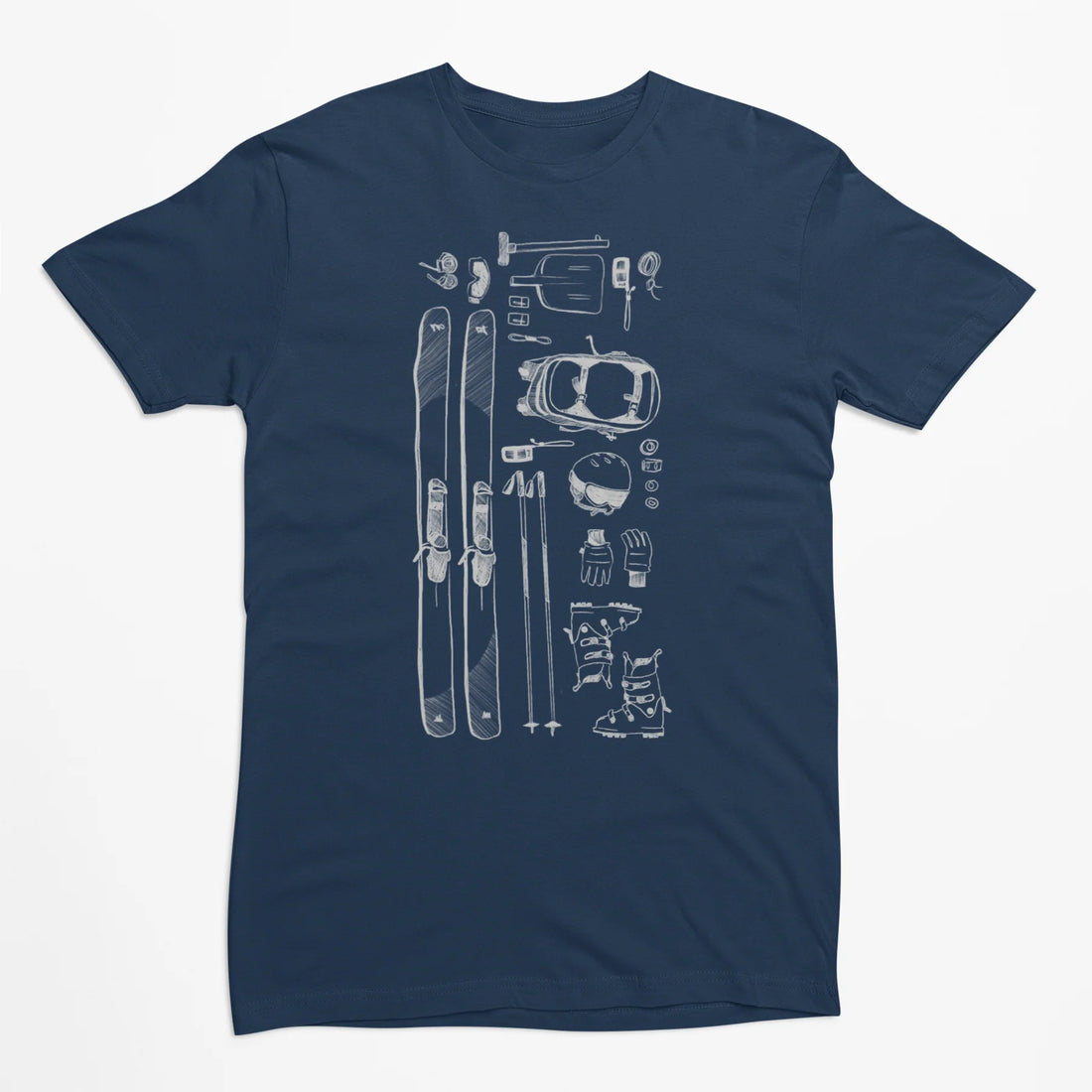 T-Shirt Kit De Ski Bleu Marine Baltrakon