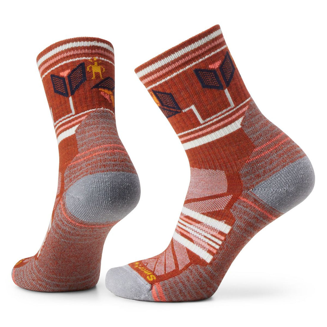Bas Hike Light Cushion Castle Peak Pattern Smartwool