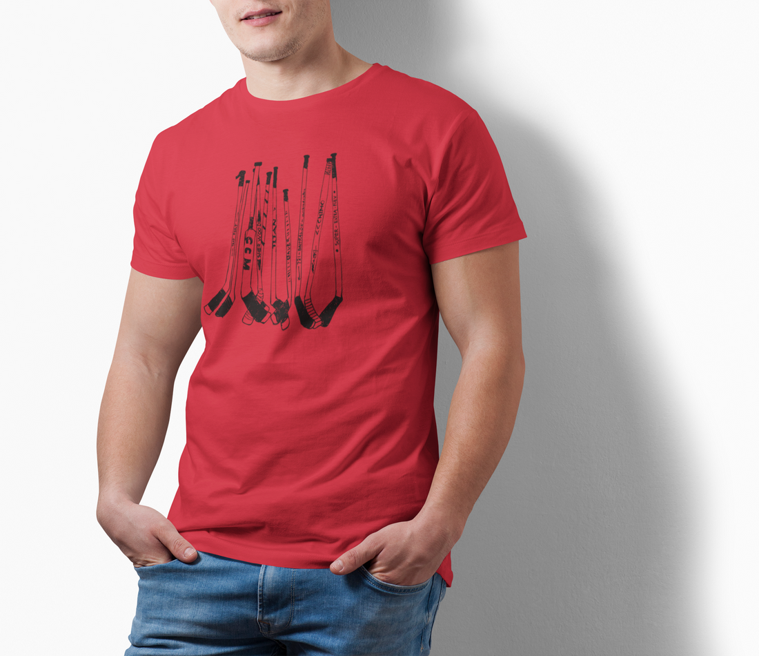 T-Shirt Les Hockeys Rouge Baltrakon