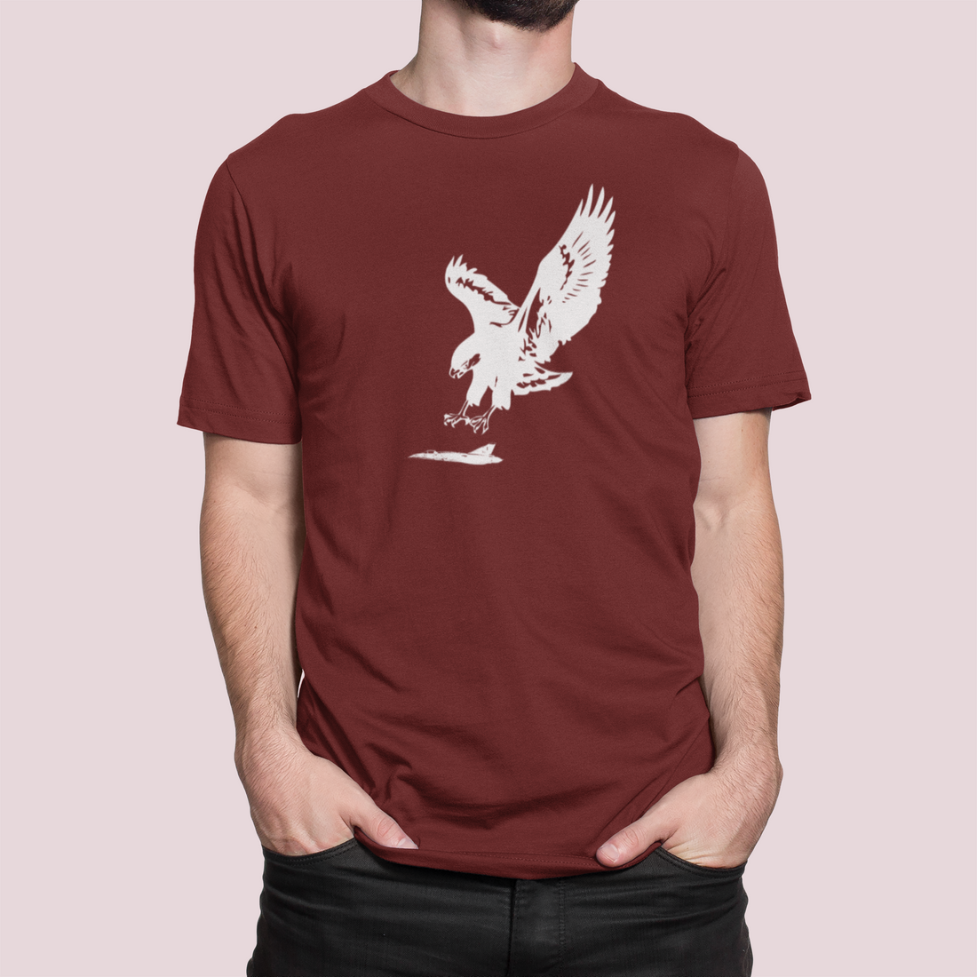 T-Shirt Aigle De Fer Maroon Baltrakon