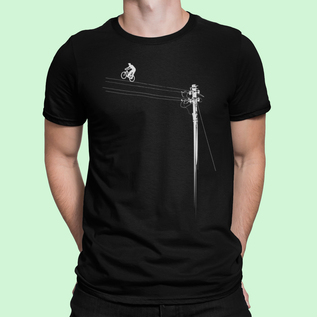 T-Shirt Vélo Électrique Noir Baltrakon