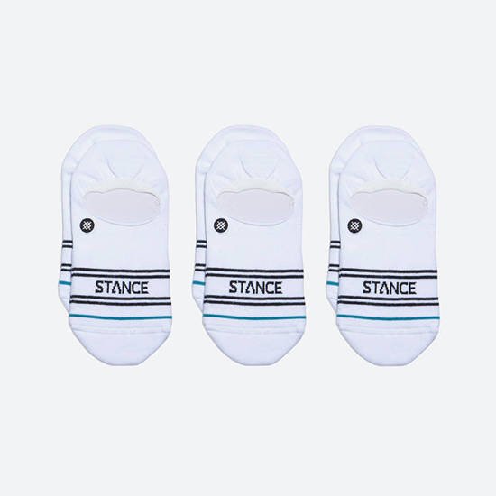 Bas STP Basic Paquet de 3 Blanc Stance