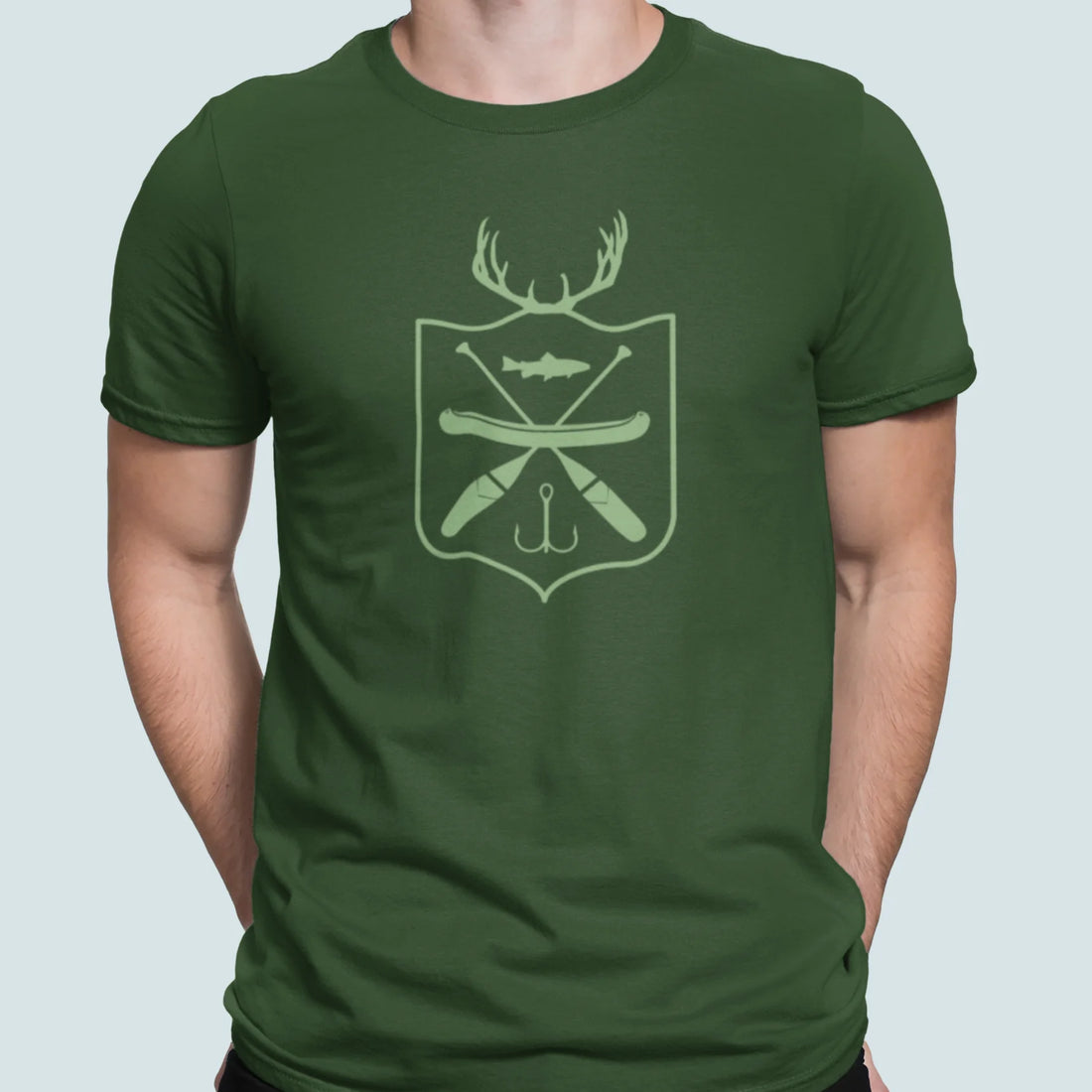 T-Shirt La Pêche Vert Forêt Baltrakon