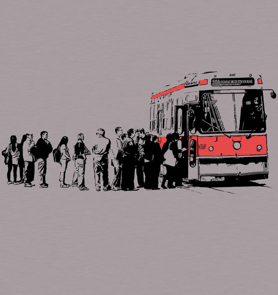 T-Shirt Tramway de Toronto Gris Chiné Tresnormale