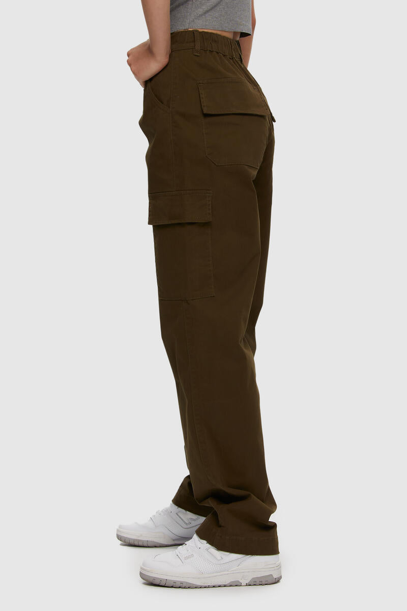 Pantalon Straight Cut Cargo 2.0 Vert Army Kuwalla Tee