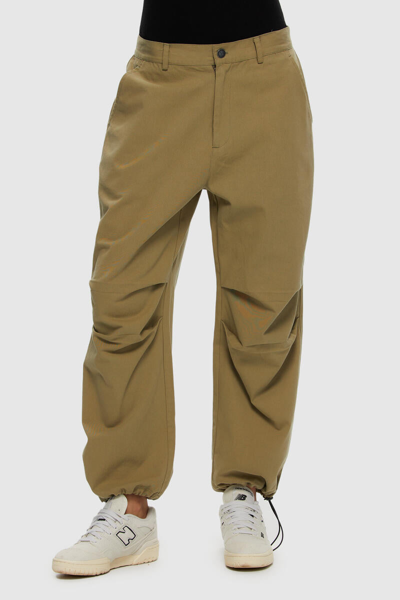 Kuwalla Tee Khaki Taupe Twill Parachute Jogger Pants