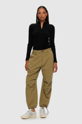 Kuwalla Tee Khaki Taupe Twill Parachute Jogger Pants