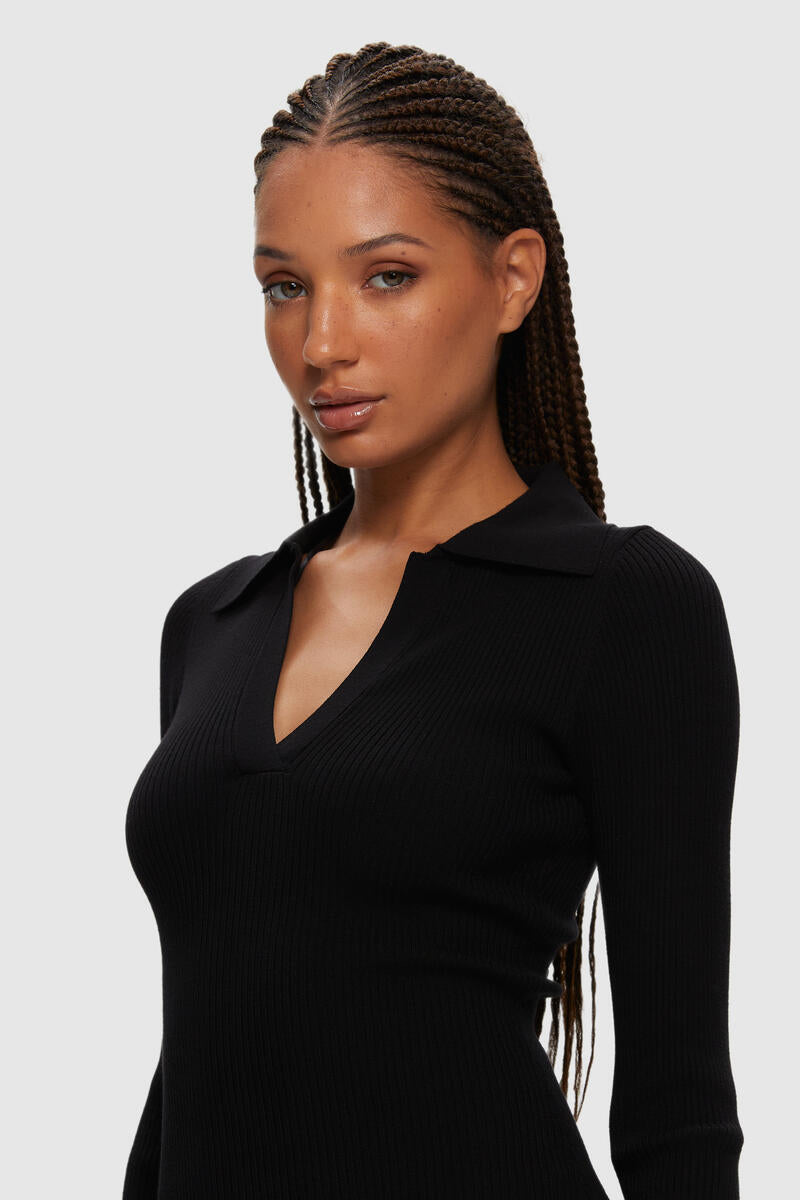 Robe L/S Collared Noir Kuwalla Tee