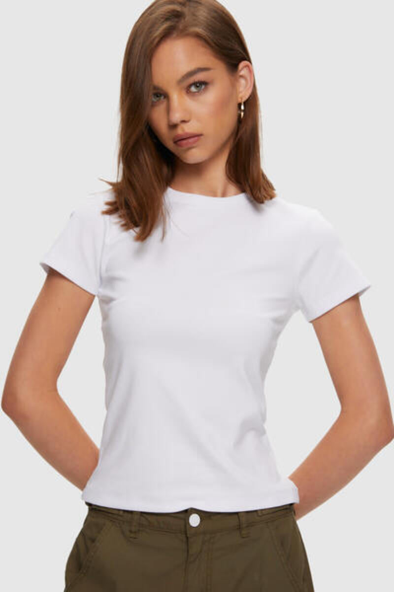 T-Shirt Micro Rib Blanc Kuwalla Tee