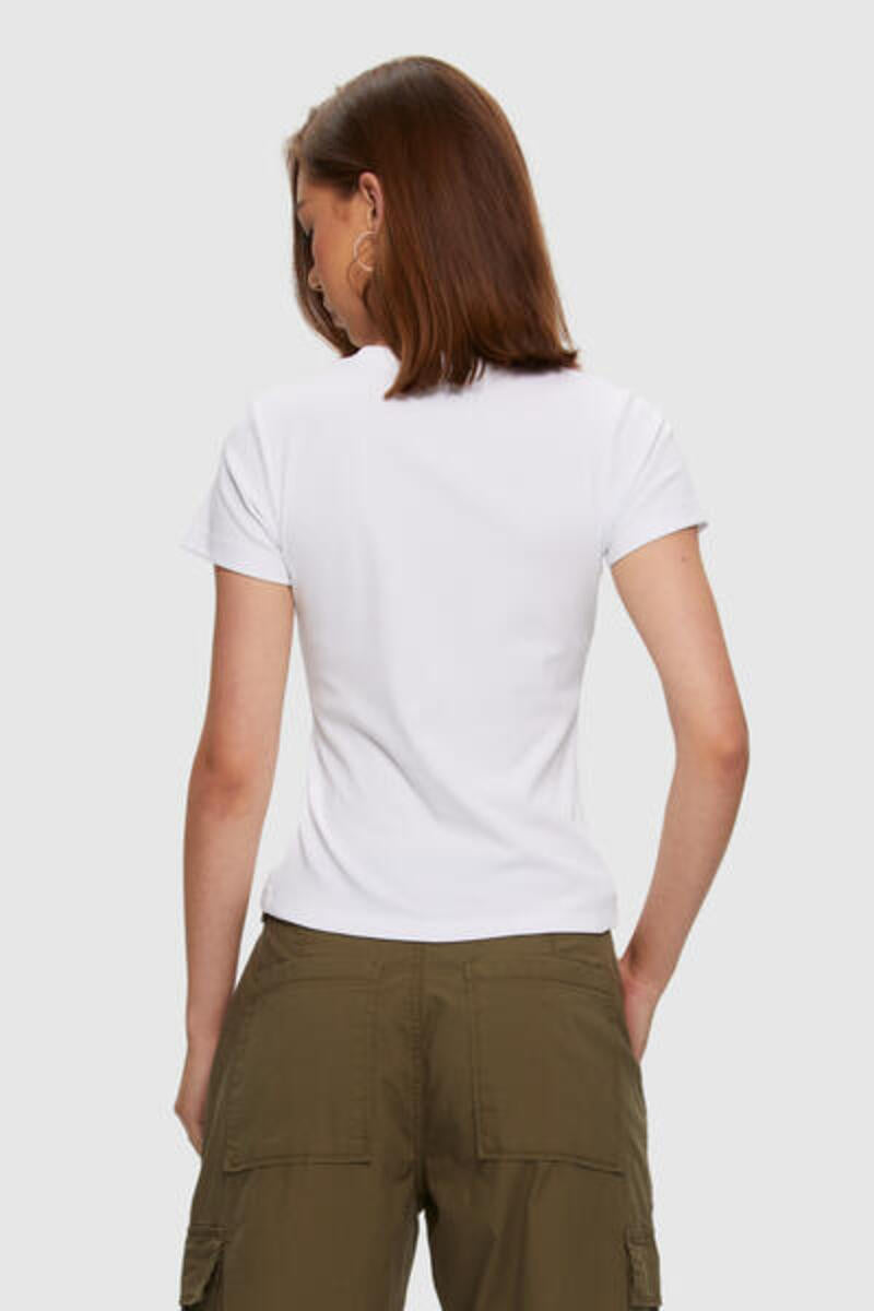 T-Shirt Micro Rib Blanc Kuwalla Tee