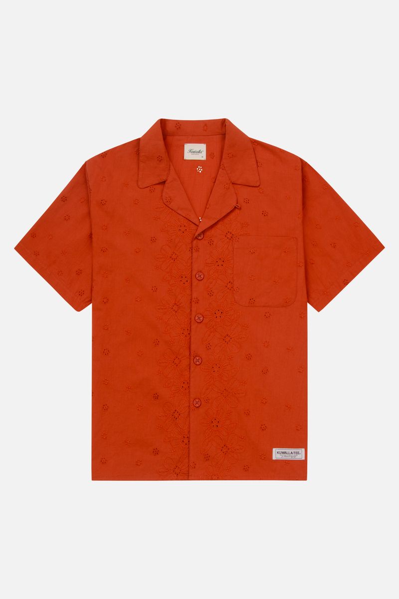 Kuwalla Tee Rust Yacht Embroidery Shirt