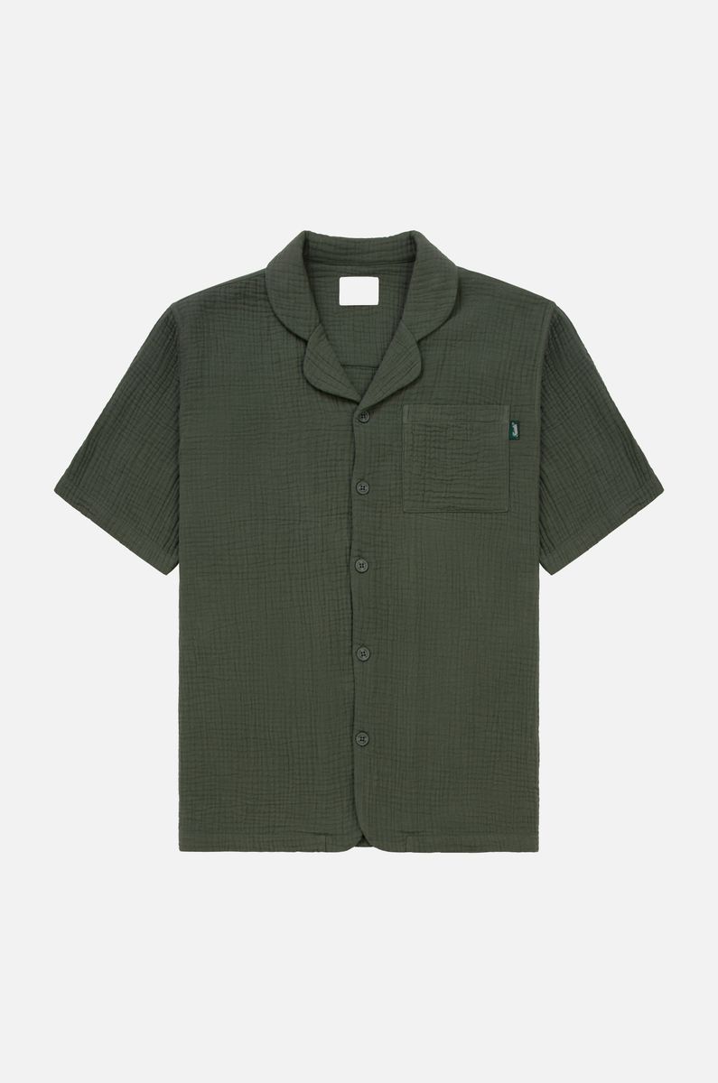 Kuwalla Tee Green Seersucker Resort Shirt