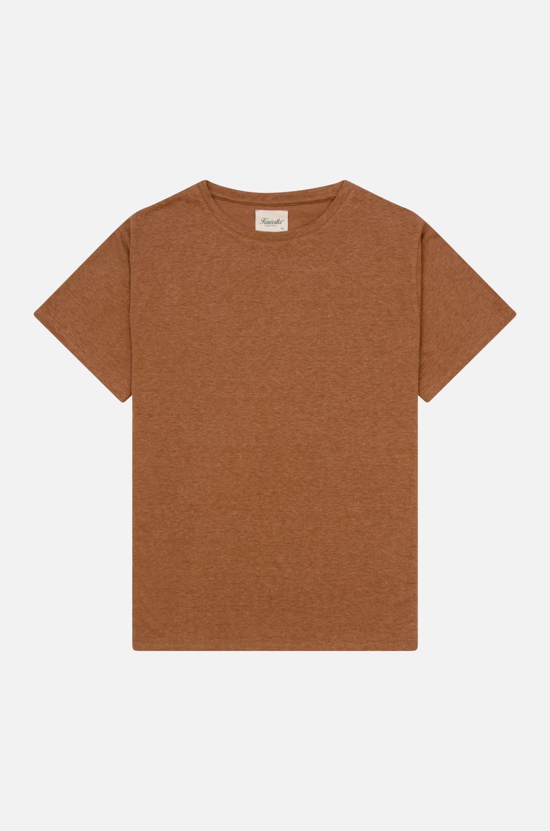 Kuwalla Essential Brown Linen T-Shirt