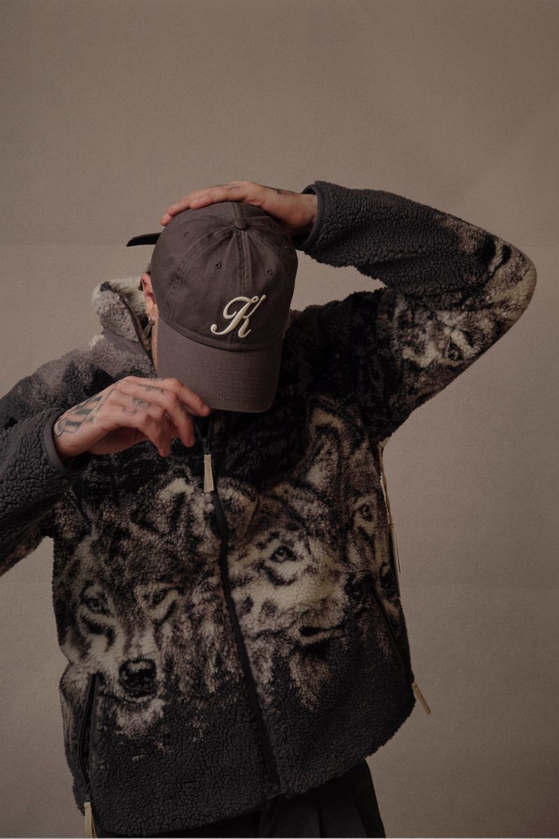 Manteau Printed Sherpa Fleece Wolf Pack Kuwalla Tee
