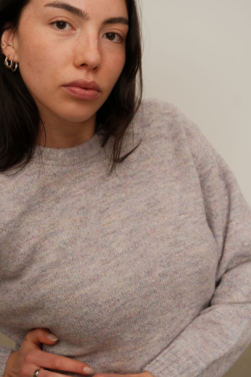 Chandail Heathered Knit Lavande Kuwalla Tee
