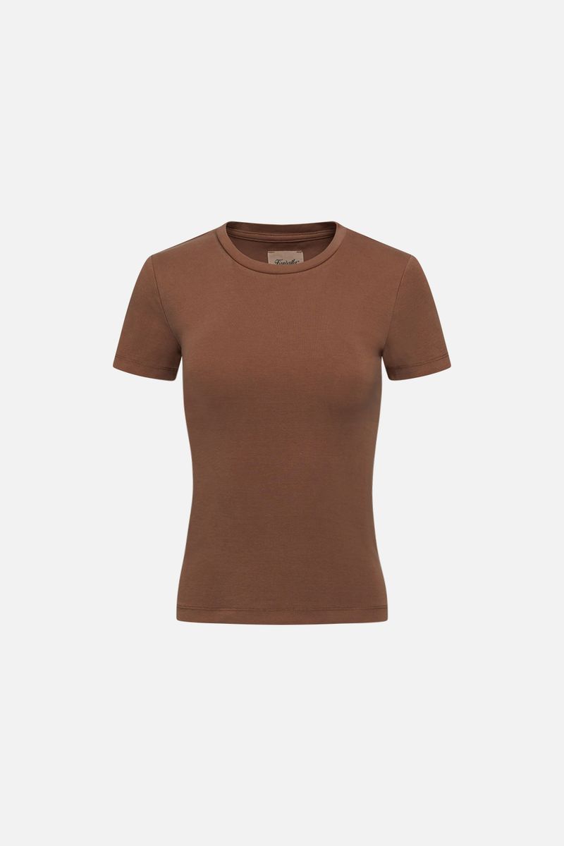 Kuwalla Tee Taupe Micro Rib T-Shirt