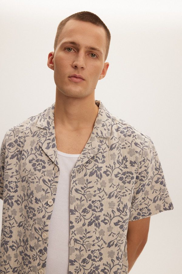 Chemise Print Motif Kuwalla Tee