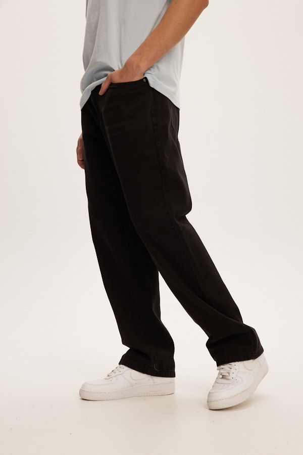 Jeans Baggy Noir Kuwalla Tee