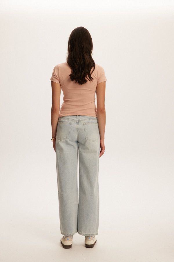Micro Rib Rose Blush Kuwalla Tee