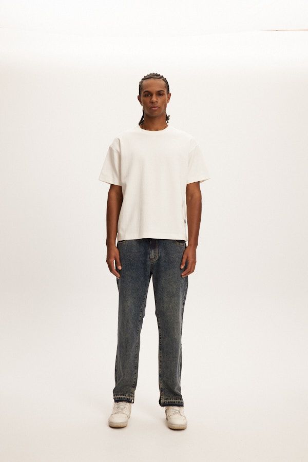 White Kuwalla Tee Flat Box Interlock T-Shirt