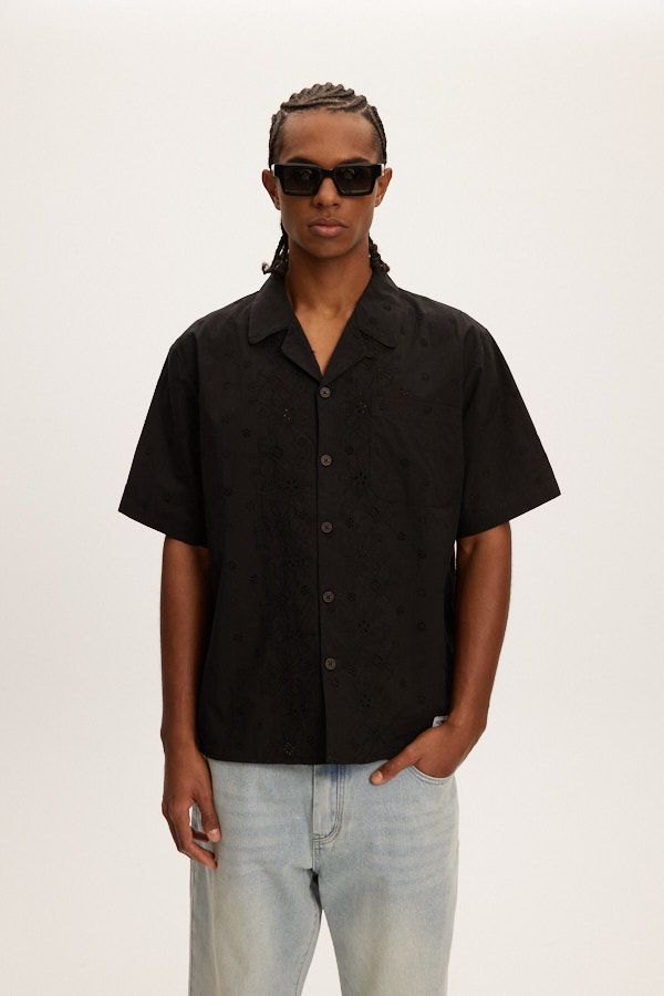 Kuwalla Yacht Black Embroidery Shirt Tee
