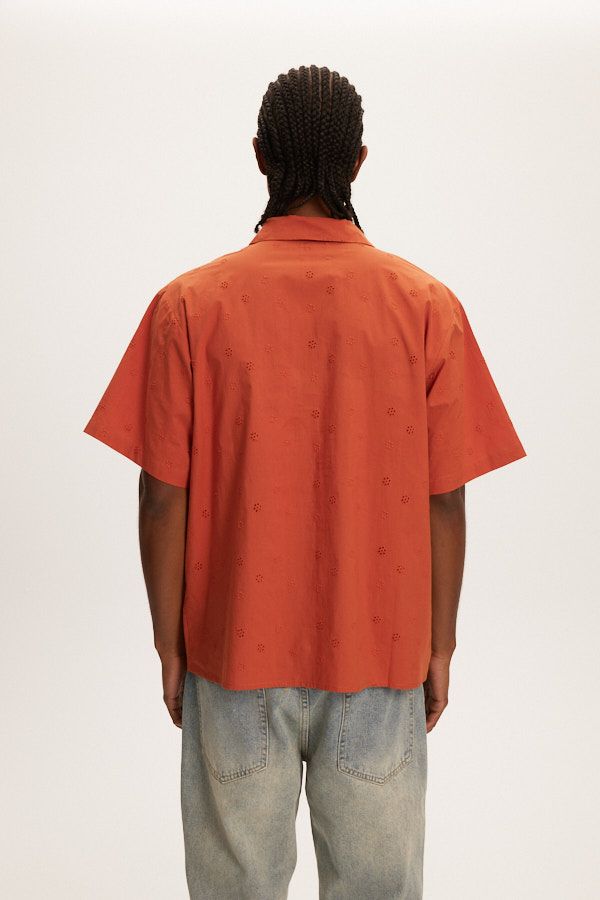 Kuwalla Tee Rust Yacht Embroidery Shirt