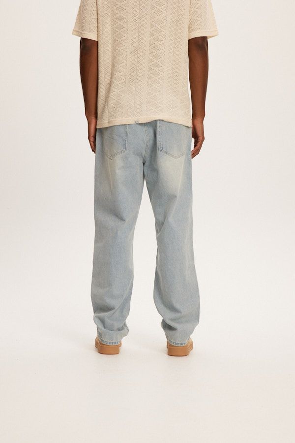 Jeans Baggy Bleu Clair Kuwalla Tee
