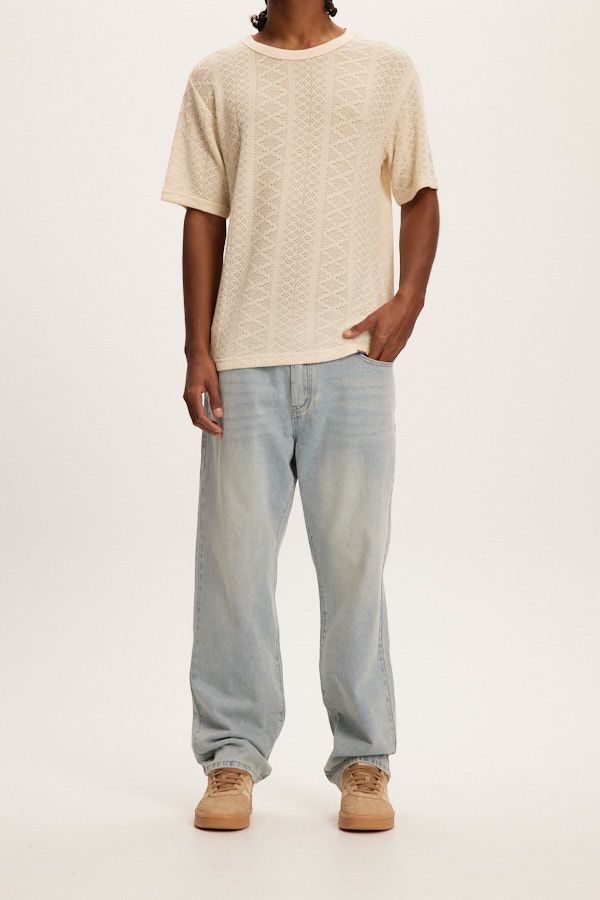 Jeans Baggy Bleu Clair Kuwalla Tee
