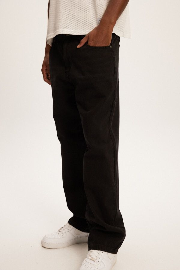 Jeans Baggy Noir Kuwalla Tee