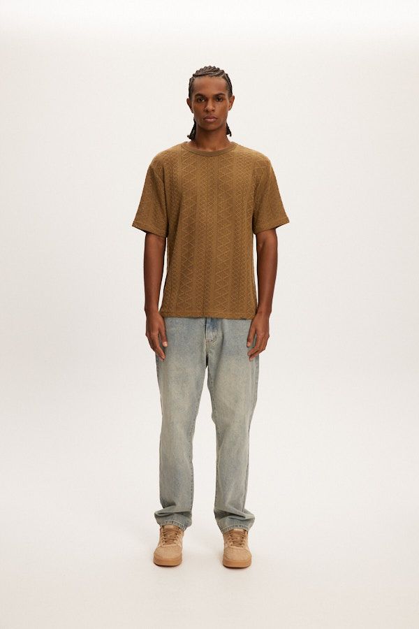 T-Shirt Crochet Jersey Olive Kuwalla Tee