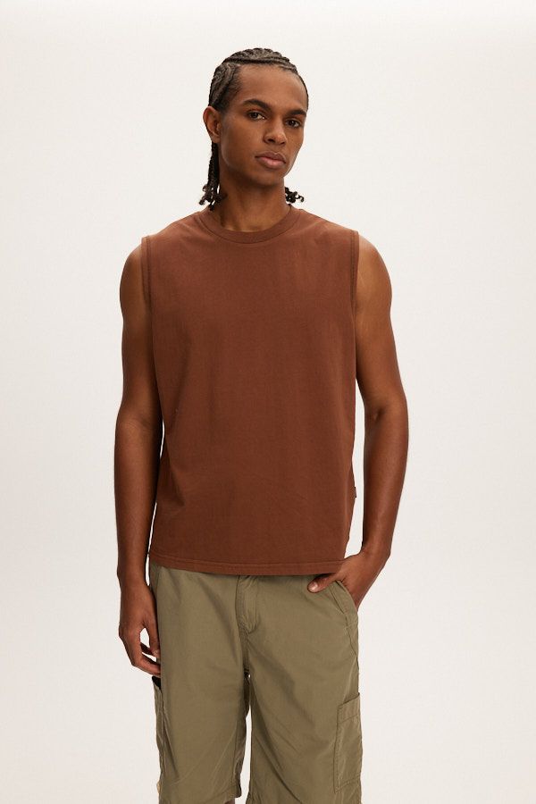 Camisole Muscle Brun Vintage Kuwalla Tee