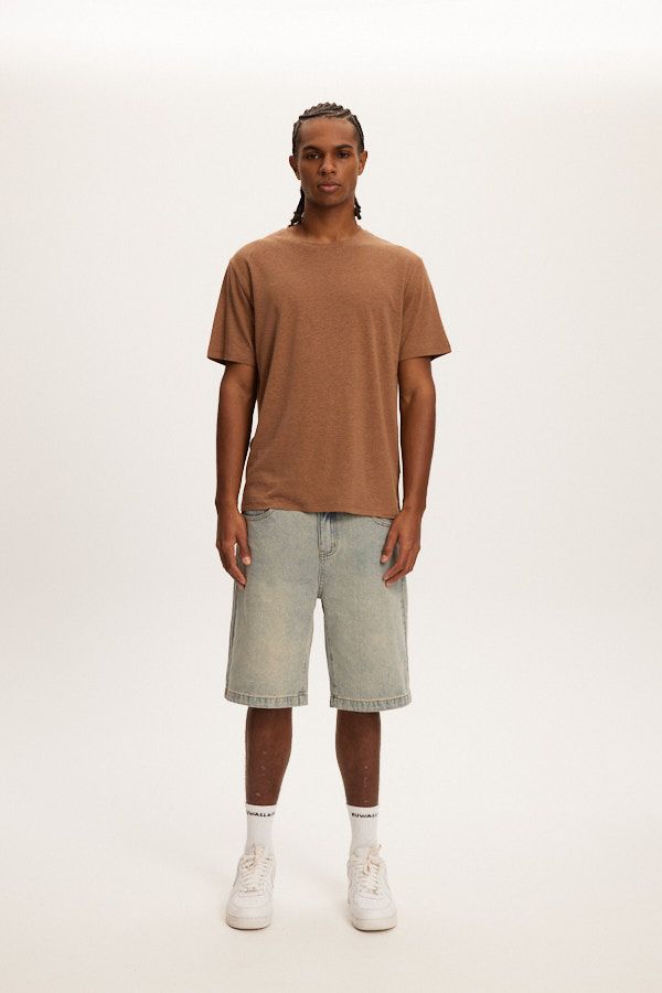 Kuwalla Essential Brown Linen T-Shirt