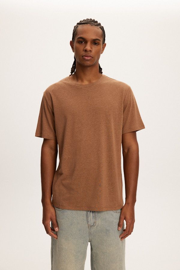 Kuwalla Essential Brown Linen T-Shirt