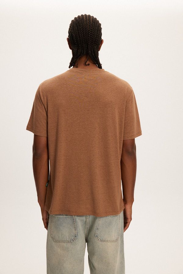 Kuwalla Essential Brown Linen T-Shirt