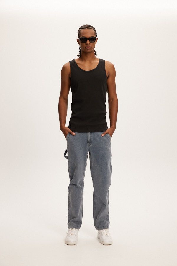 Camisole Rib Noir Kuwalla Tee