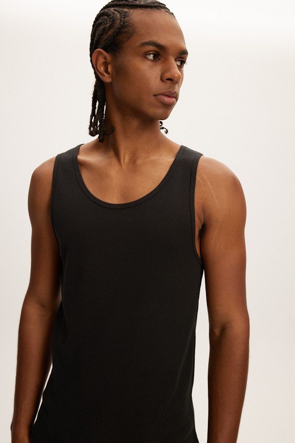Camisole Rib Noir Kuwalla Tee