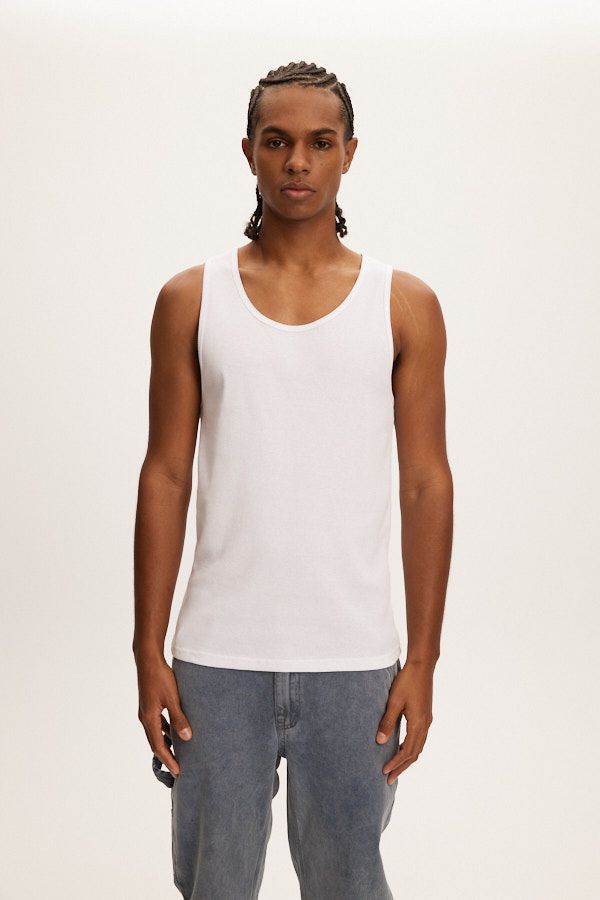 Kuwalla Tee White Ribbed Cami