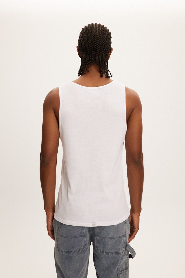 Kuwalla Tee White Ribbed Cami