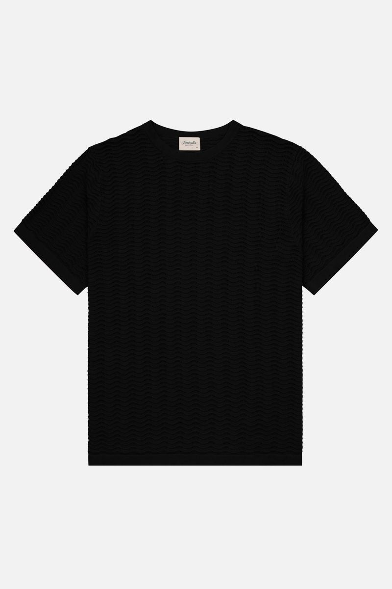 Chandail Wave Knit Noir Kuwalla Tee