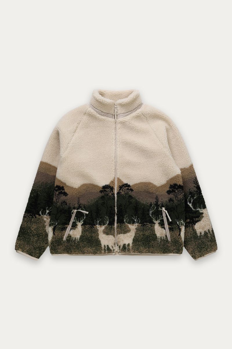 Veste Printed Sherpa Elk Wildlife Kuwalla Tee