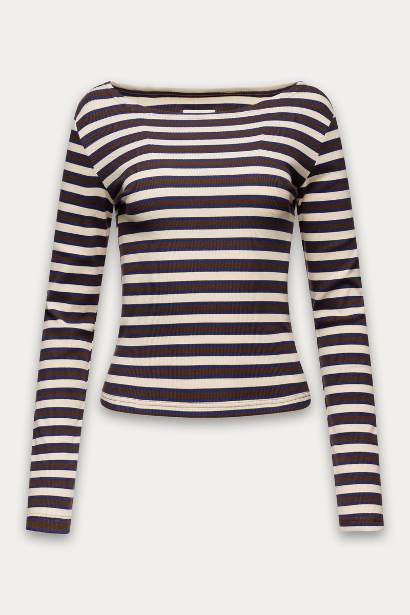 Haut Amira LS Brun & Bleu Kuwalla Tee