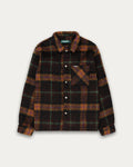 Manteau Pile Plaid Orange Kuwalla Tee