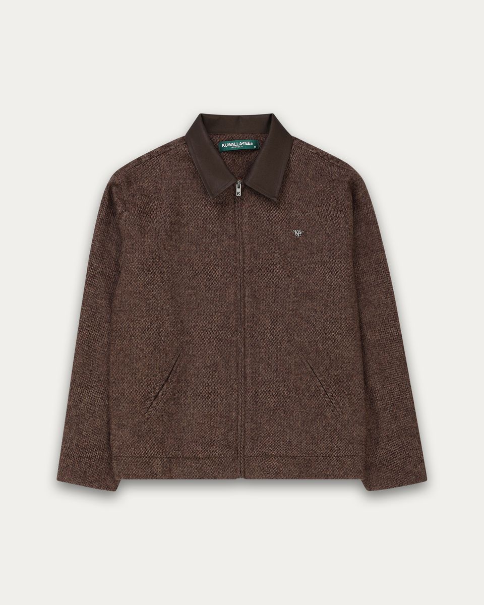 Manteau Tweed Brun Kuwalla Tee