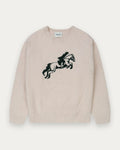 Pull Équestre Beige Crème Kuwalla Tee