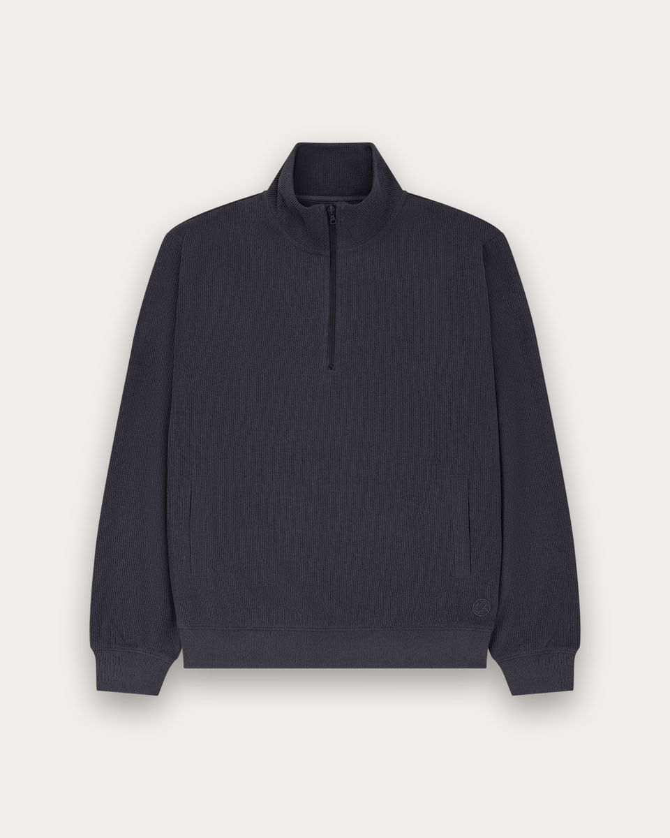 Chandail Chenille 1/4 Bleu Marine Kuwalla Tee